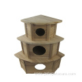 3 Floors Assembled Wooden bird house cages